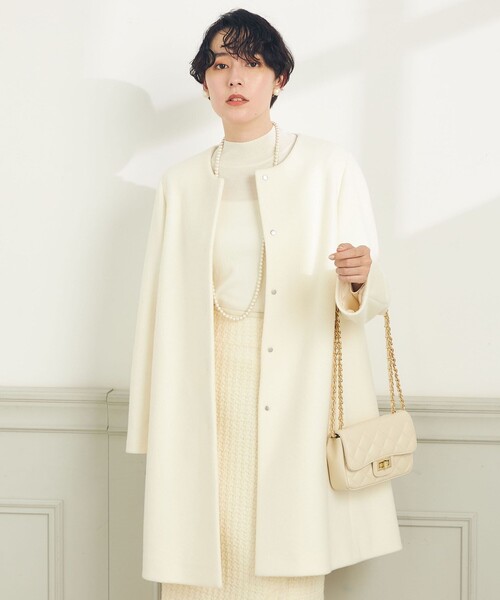 セール】KIWI LAMBノーカラーコート（ノーカラーコート）｜NOLLEY'S