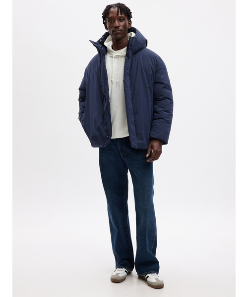 GAP（ギャップ）の「GAPロゴ フーデッドパファージャケット(ユニ