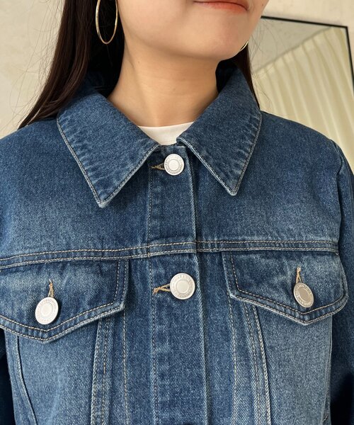 ペプラムデニムジャケット（デニムジャケット）｜prose verse（プロズ