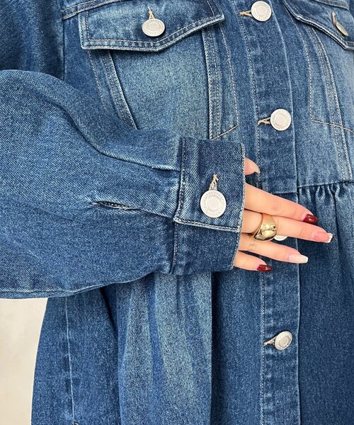 ペプラムデニムジャケット（デニムジャケット）｜prose verse（プロズ