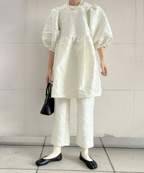 PERNA（ペルナ）の「ジャガードボリュームチュニック（セットアップ