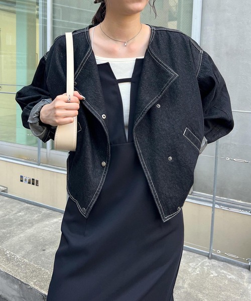 CAPRICIEUX LE'MAGE（カプリシューレマージュ）の「ノーカラーデニム