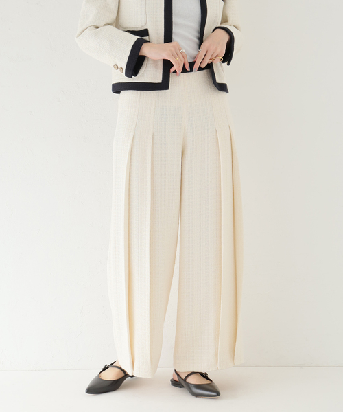 plage（プラージュ）の「Bicolor Tweed Wide パンツ（その他パンツ