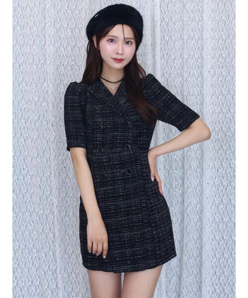 セール】テーラードカラーミニワンピース（ワンピース）｜EATME