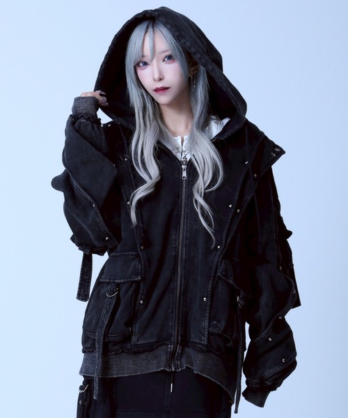 REFLEM/レフレム』ヘビーレイヤードZIPパーカー/ジップアップパーカー