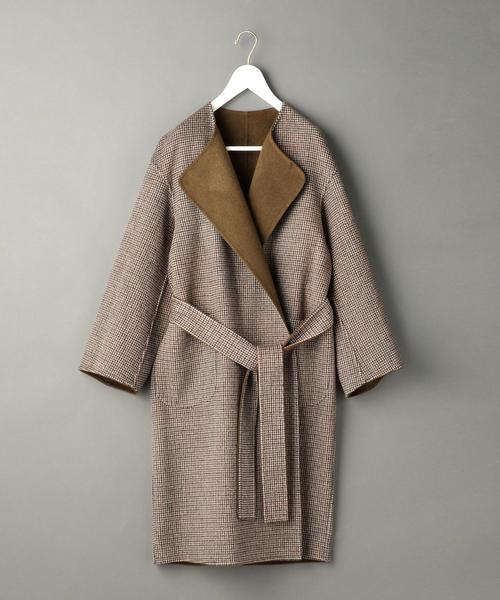 6（ロク）の「＜6(ROKU)＞REVER SEWING GOWN COAT/ｺｰﾄ ◇（その他