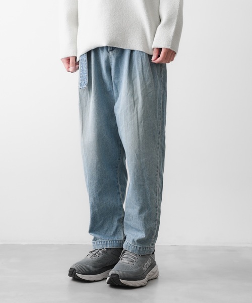 ATTACHMENT（アタッチメント）の「11oz デニムベルト付き2タックワイド
