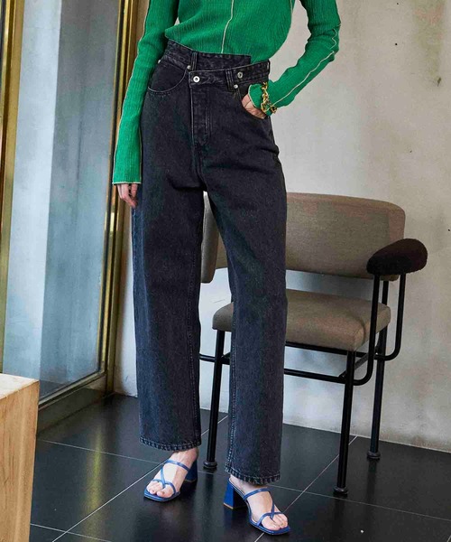 High Waist Cocoon Denim Pants/ハイウエストコクーンデニム【MAISON