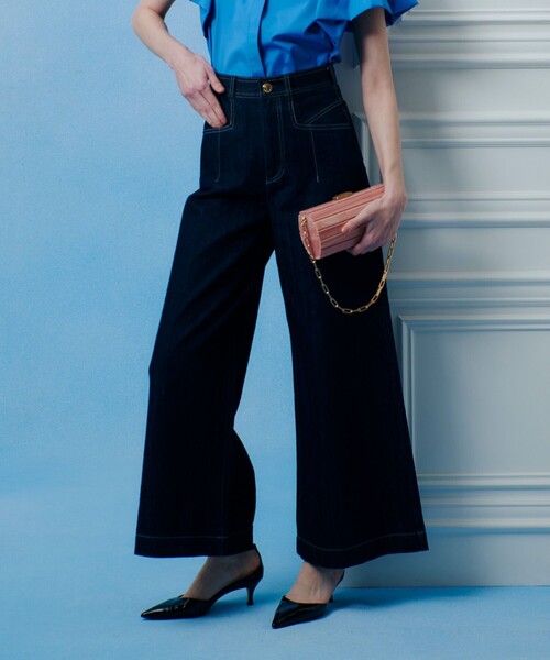◇【LOULOU WILLOUGHBY】デニムバギーパンツ（デニムパンツ）｜LOULOU