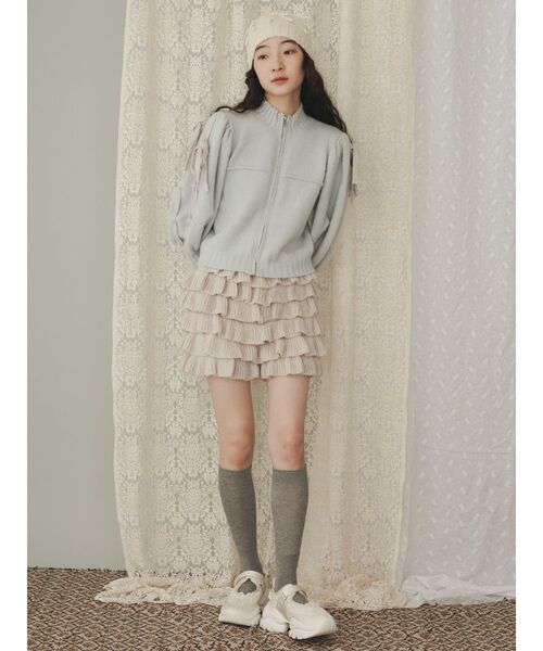 merry jenny（メリージェニー）の「モヘヤライクティアードショート