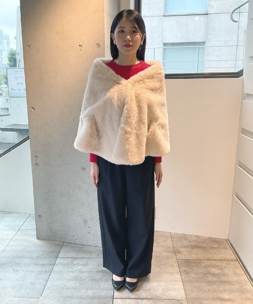 リッチボリュームファーケープ（その他アウター）｜JENNE（ジェンヌ