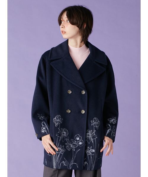 エンブロイダリーコクーンコート（チェスターコート）｜LILY BROWN