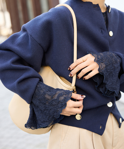 SLOBE IENA（スローブイエナ）の「レースフレアスリーブブラウス