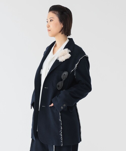 セール】【2/5再値下げ】リサイクルウール カットオフ ジャケット