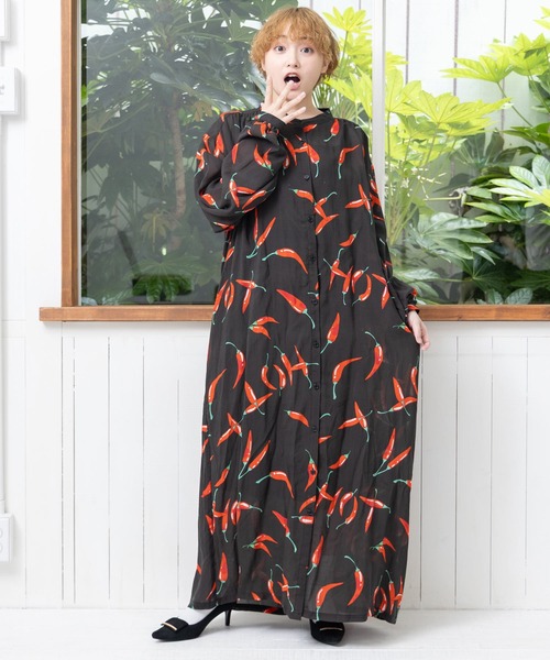 ScoLar（スカラー）の「152720：仲宗根泉(HY)コラボ 島とうがらし柄