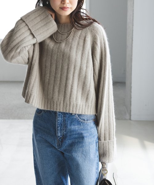 Noble（ノーブル）の「YAK/ヤク ワイドリブニットプルオーバー（ニット