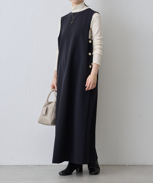 BEARDSLEY（ビアズリー）の「サイドボタンジャンパースカート