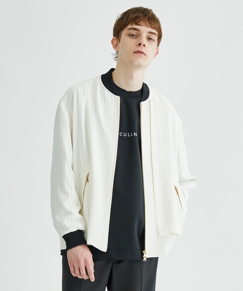 CULLNI（クルニ）の「STUDIOUS別注 LAYERED STRIPE MA-1（ミリタリー