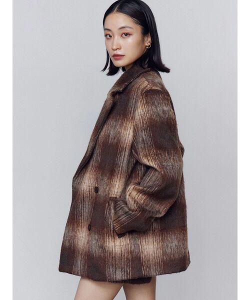 セール】シャギージャケットコート（その他アウター）｜EMODA（エモダ