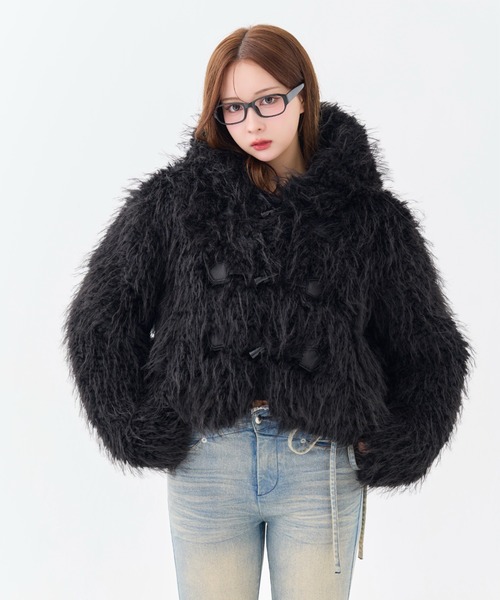 andwang（アンドワン）の「Petit Fur Duffle Coat（ダッフルコート