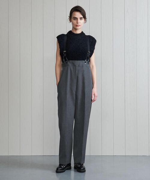 H＞GABA HIGH WAIST SUSPENDERS PANTS 2022FW/パンツを使った人気