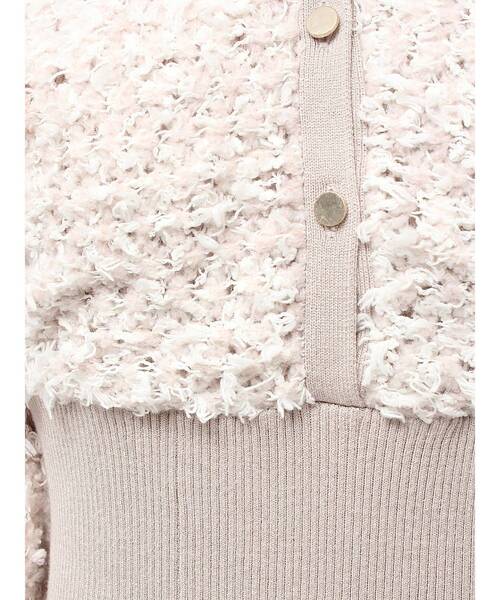 MERCURYDUO（マーキュリーデュオ）の「ツイードニットカーデドッキング