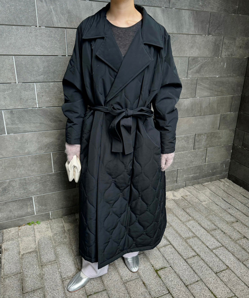 セール】【VACHEMENT / ヴァシュモン】キルティングトレンチコート