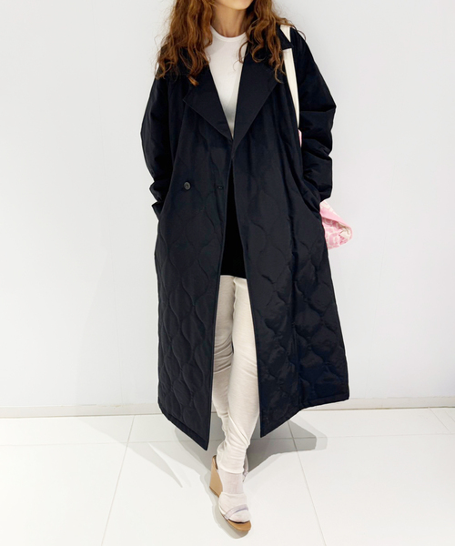 セール】【VACHEMENT / ヴァシュモン】キルティングトレンチコート