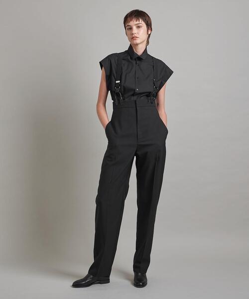 LOEFF（ロエフ）の「＜LOEFF＞TW バックサテン サスペンダーパンツ