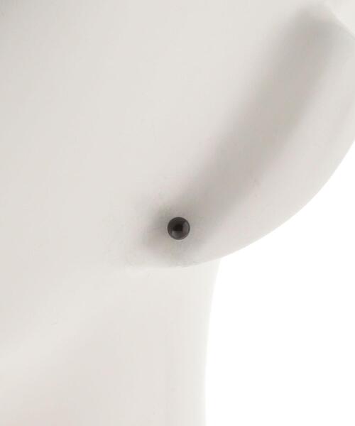 大澤鼈甲＞4mm EARRING BLACK/シングルピアス ¨（ピアス（片耳用