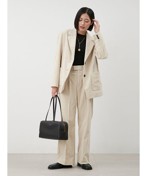 セール】【セットアップ対応】コーデュロイパッチポケットシングル