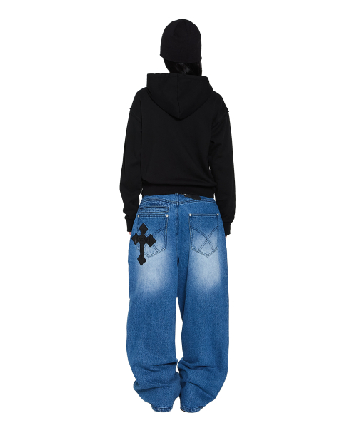 AKM CROS2 Denim Pants (Blue)（デニムパンツ）｜AAKAM（アーカム）の