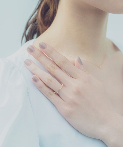 ete（エテ）の「K10YGレイヤード ウェーブ リング（リング）」 - WEAR