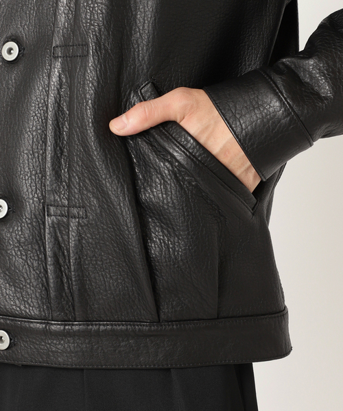 NZ ラムレザー トラッカージャケット（ブルゾン）｜JOURNAL STANDARD