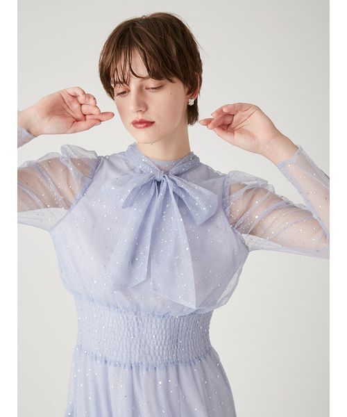 ロングスリーブラメチュールドレス（ドレス）｜FURFUR（ファーファー