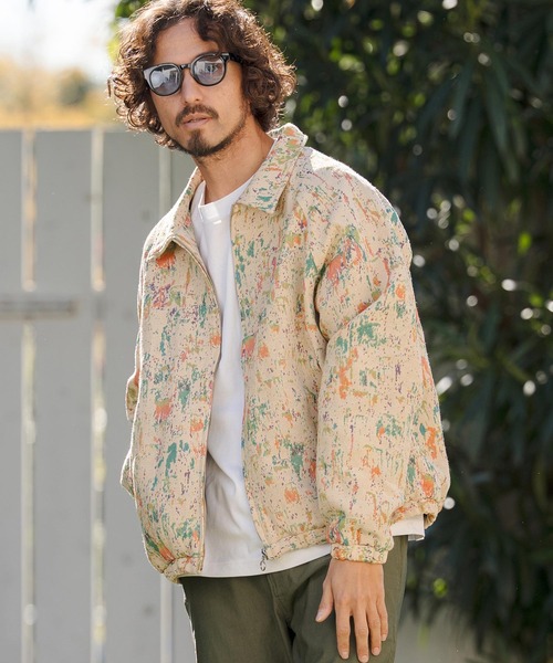 mj11313- Splash Paint Gobelin Blouson ゴブランブルゾン(PF-261-004