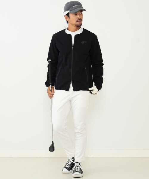 72. BEAMS GOLF ノーカラー ブルゾン BEAMS GOLF（ビームスゴルフ）の