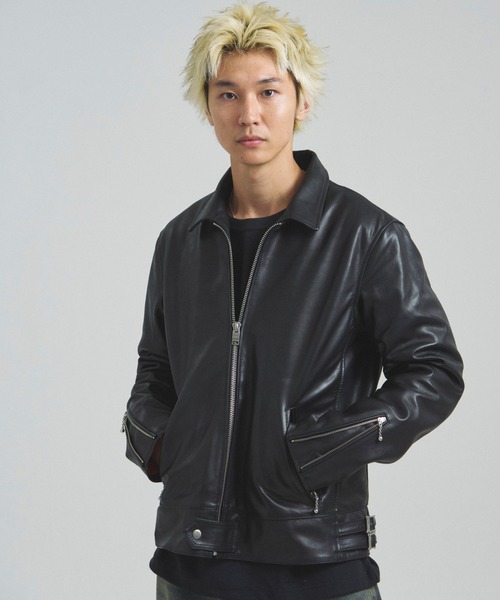 セール】JE-BUFFARO CALF シングルライダース（ライダースジャケット