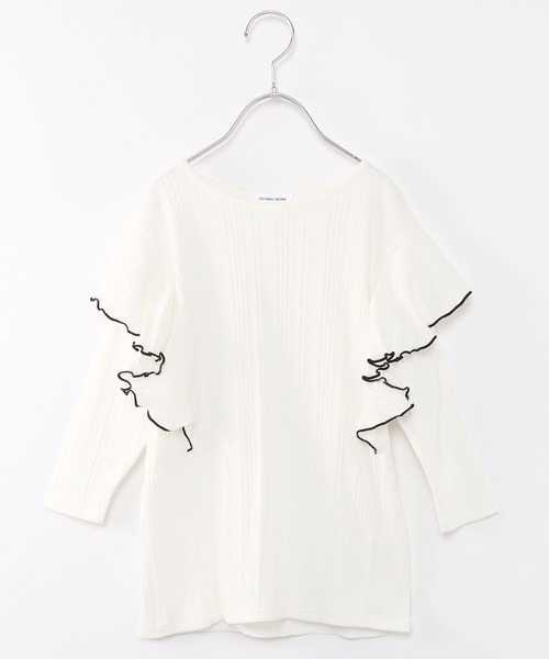 セール】キッズ/ヘビロッTEE配色フリル/270461（シャツ/ブラウス