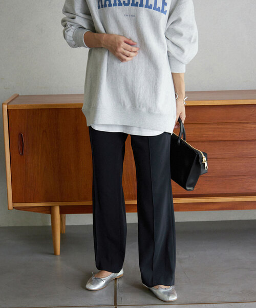 SLOBE IENA（スローブイエナ）の「《追加》ピンタックセミフレアパンツ