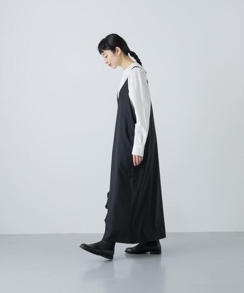 かぐれ（カグレ）の「『2WAY仕様』ウールトロVネックワンピース