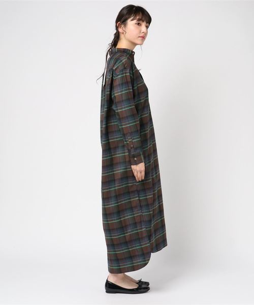 AURALEE（オーラリー）の「【AURALEE】ウールチェック シャツドレス