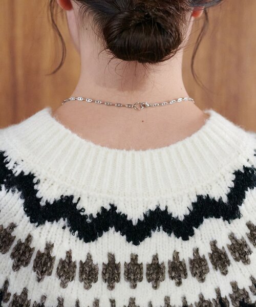 セール】【ユニセックス】求心柄オーバーニット（ニット/セーター