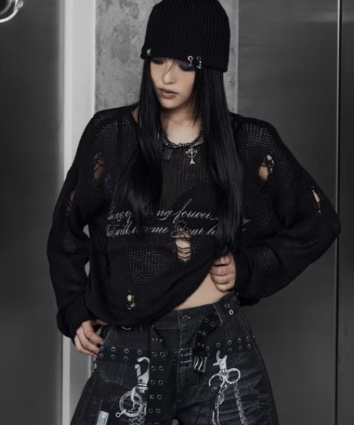 ROSEN KREUZ（ローゼンクロイツ）の「【Rosen Kreuz】LOOSE MESH KNIT