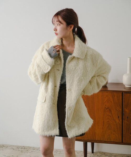 Kastane（カスタネ）の「シャギーコート（その他アウター）」 - WEAR