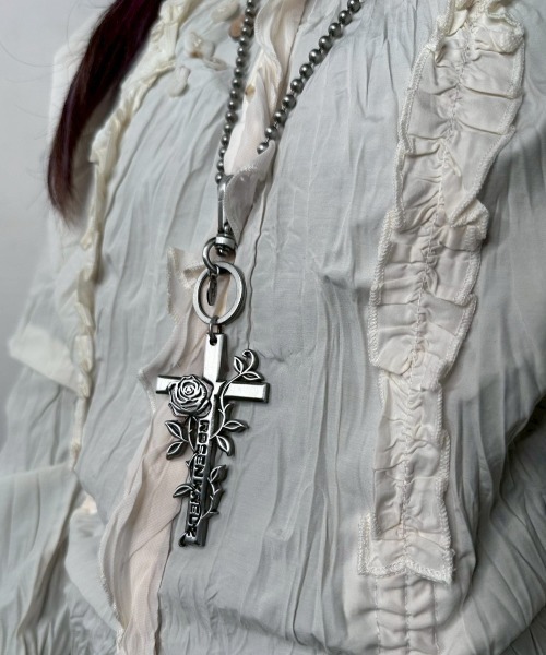 Rosen Kreuz】ETERNAL ROSE CROSS NECKLACE/KEY RING / 【ローゼン