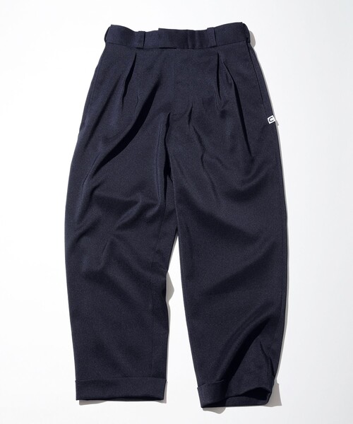 CAHLUMN/カウラム Polyester 1 Tuck Slacks Pant/ポリエステル 1タック