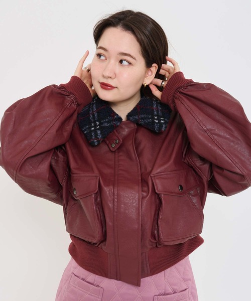 TINA：JOJUN（ティーナジョジュン）の「3WAY フライトジャケット TINA