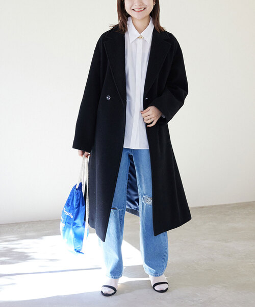 SLOBE IENA（スローブイエナ）の「ECO WOOL ダブルブレストコート