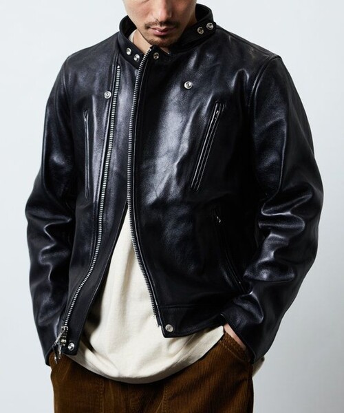 Schott/ショット 別注 セミダブル ライダース ジャケット/レザー